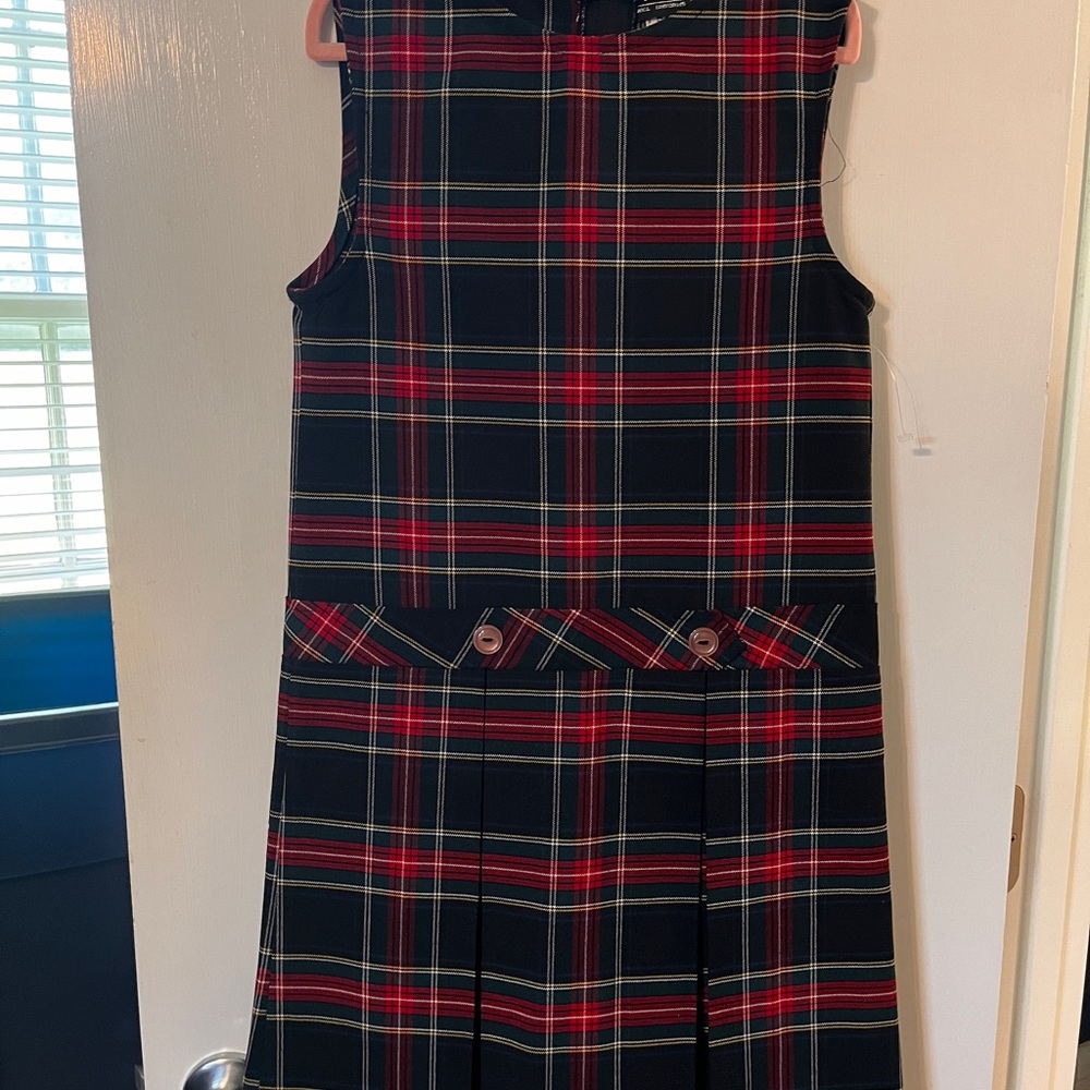⭐️2/$15 Plaid Sleeveless Kids Dress